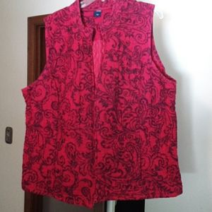 GREAT FALL VEST----zip front -- Corduroy material